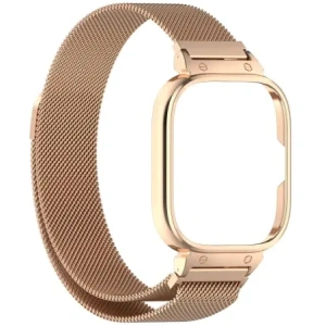 Buy Bizon Strap + Case Watch Chain Xiaomi Redmi Watch 4 rose gold - BIZ4406 - {ean13} - Home Screen Store Europe