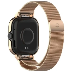 Buy Bizon Strap + Case Watch Chain Xiaomi Redmi Watch 4 rose gold - BIZ4406 - {ean13} - Home Screen Store Europe