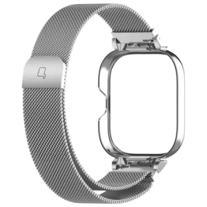 Buy Bizon Strap + Case Watch Chain Xiaomi Redmi Watch 4 silver - BIZ4407 - {ean13} - Home Screen Store Europe