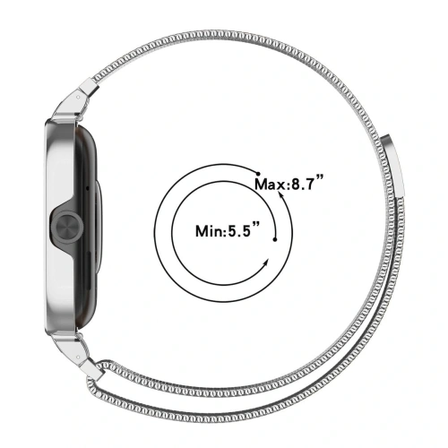 Kup Bizon Strap + Caz Brățară Ceas Xiaomi Redmi Watch 4 argintiu - BIZ4407 - {ean13} - Sklep Home Screen