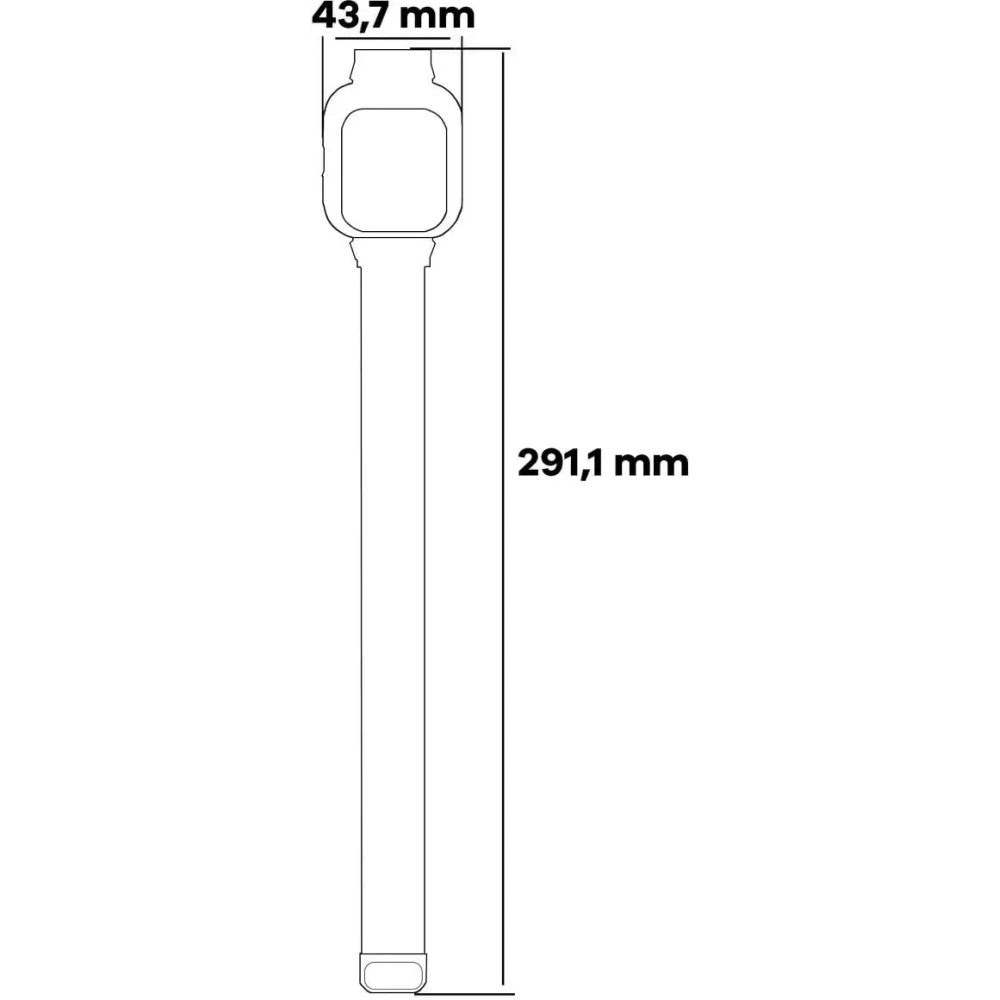 Etui z paskiem Bizon Strap + Case Watch Chain do Xiaomi Redmi Watch 4 srebrne