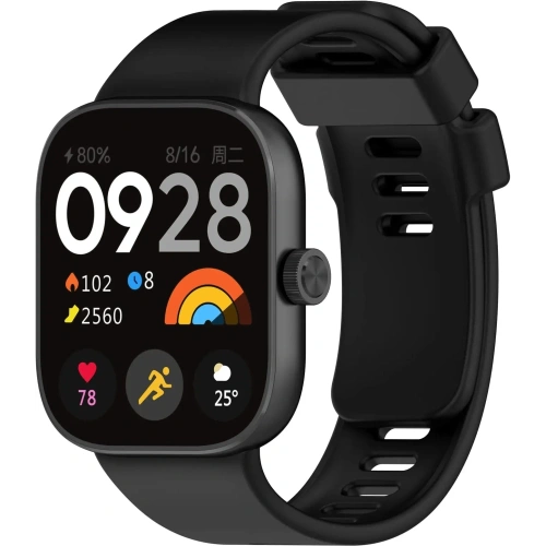 Kup Bizon hevederes óra szilikon B Redmi Óra 4 / Xiaomi Okos Karkötő 9 Pro / 8 Pro fekete - BIZ4408 - {ean13} - Sklep Home Screen