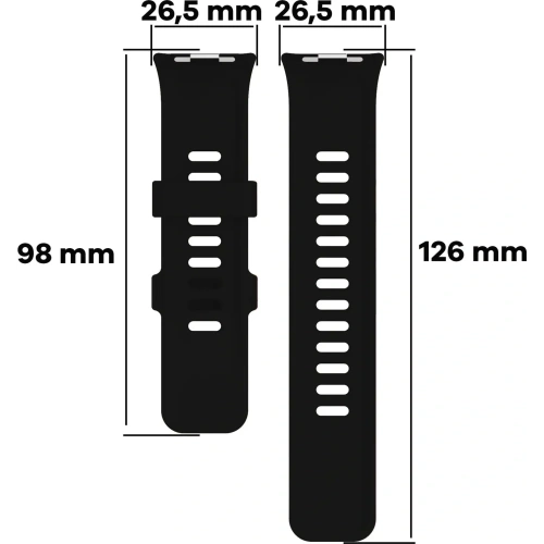 Kup Pasek Bizon Strap Watch Silicone B do Redmi Watch 4 / Xiaomi Smart Band 9 Pro / 8 Pro czarny - BIZ4408 - {ean13} - Sklep Home Screen