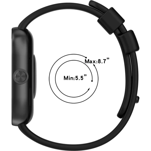 Kup Pasek Bizon Strap Watch Silicone B do Redmi Watch 4 / Xiaomi Smart Band 9 Pro / 8 Pro czarny - BIZ4408 - {ean13} - Sklep Home Screen