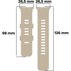 Buy Bizon Strap Watch Silicone B Redmi Watch 4 / Xiaomi Smart Band 9 Pro / 8 Pro beige - BIZ4409 - {ean13} - Home Screen Store Europe