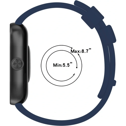 Kup Bizon Strap Uhr Silikon B Redmi Uhr 4 / Xiaomi Smart Band 9 Pro / 8 Pro navy blau - BIZ4410 - {ean13} - Sklep Home Screen