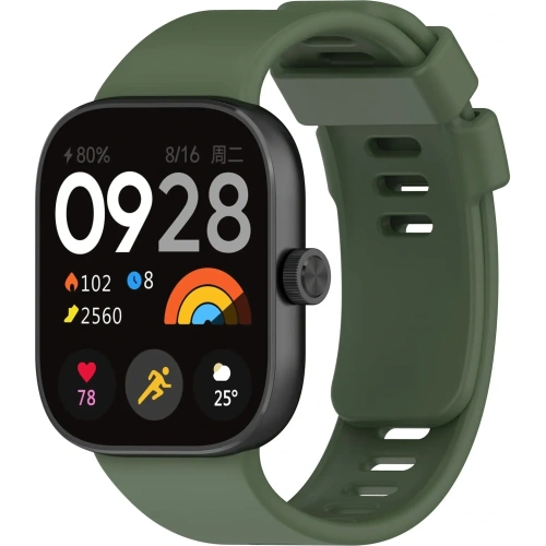 Kup Bizon Strap Uhr Silikon B Redmi Uhr 4 / Xiaomi Smart Band 9 Pro / 8 Pro dunkelgrün - BIZ4411 - {ean13} - Sklep Home Screen