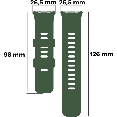 Kup Bizon Strap Uhr Silikon B Redmi Uhr 4 / Xiaomi Smart Band 9 Pro / 8 Pro dunkelgrün - BIZ4411 - {ean13} - Sklep Home Screen