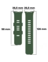 Kup Bizon Strap Uhr Silikon B Redmi Uhr 4 / Xiaomi Smart Band 9 Pro / 8 Pro dunkelgrün - BIZ4411 - {ean13} - Sklep Home Screen