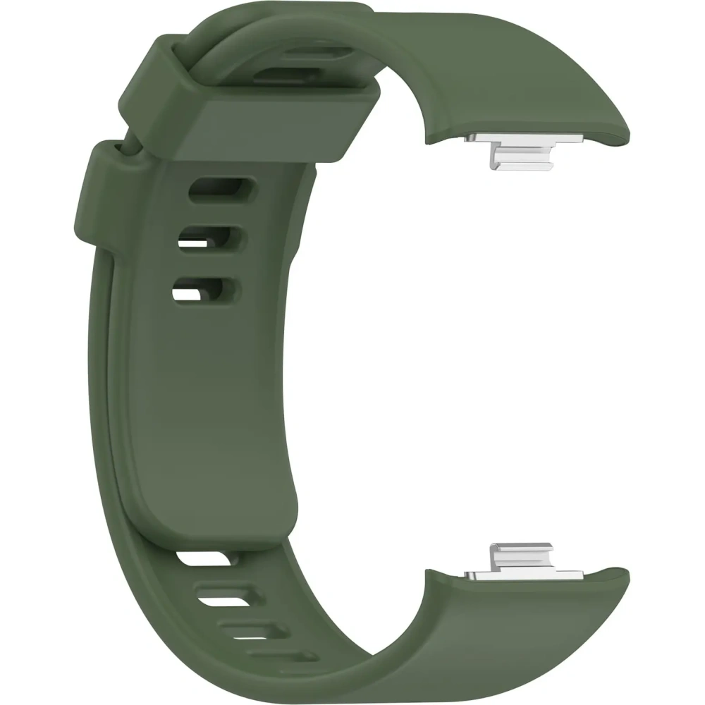 Pasek Bizon Strap Watch Silicone B do Redmi Watch 4 / Xiaomi Smart Band 9 Pro / 8 Pro ciemnozielony