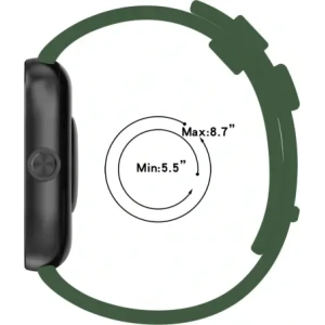 Buy Bizon Strap Watch Silicone B Redmi Watch 4 / Xiaomi Smart Band 9 Pro / 8 Pro dark green - BIZ4411 - {ean13} - Home Screen Store Europe