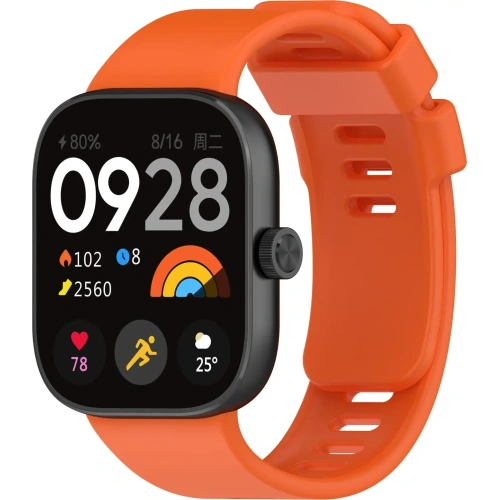 Kup Pasek Bizon Strap Watch Silicone B do Redmi Watch 4 / Xiaomi Smart Band 9 Pro / 8 Pro marchewkowy - BIZ4412 - {ean13} - Sklep Home Screen