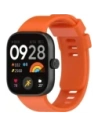 Pasek Bizon Strap Watch Silicone B do Redmi Watch 4 / Xiaomi Smart Band 9 Pro / 8 Pro marchewkowy