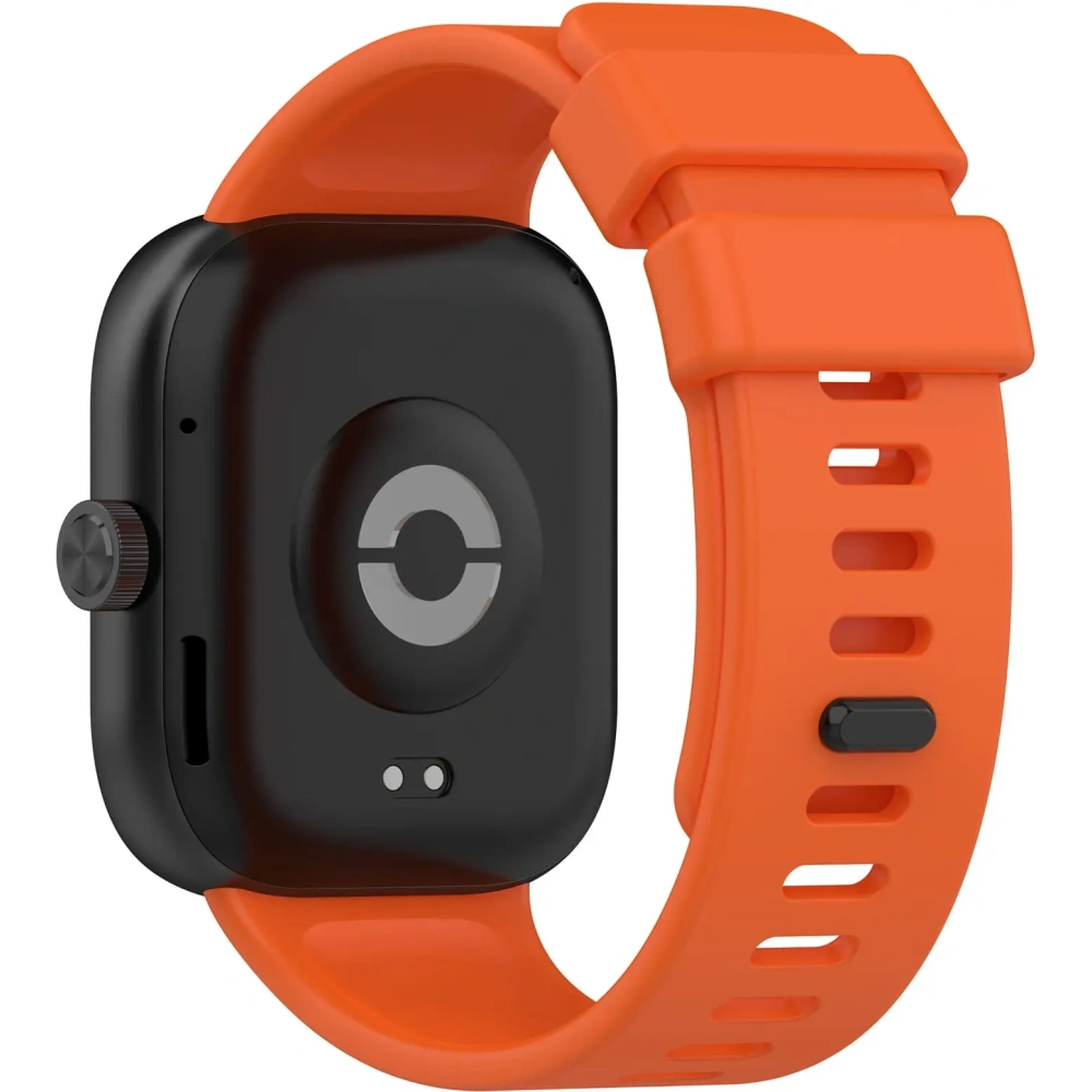 Pasek Bizon Strap Watch Silicone B do Redmi Watch 4 / Xiaomi Smart Band 9 Pro / 8 Pro marchewkowy