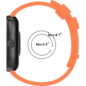 Buy Bizon Strap Watch Silicone B Redmi Watch 4 / Xiaomi Smart Band 9 Pro / 8 Pro carrot - BIZ4412 - {ean13} - Home Screen Store Europe