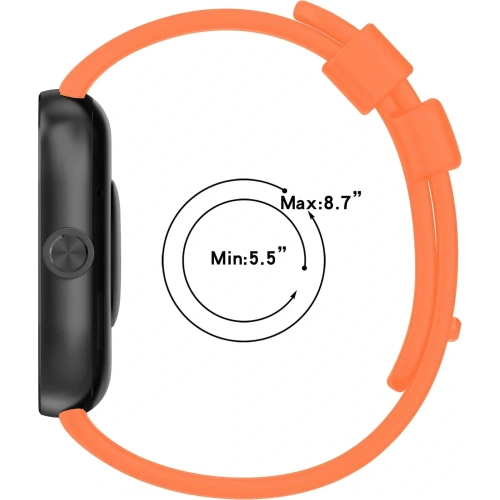 Kup Pasek Bizon Strap Watch Silicone B do Redmi Watch 4 / Xiaomi Smart Band 9 Pro / 8 Pro marchewkowy - BIZ4412 - {ean13} - Sklep Home Screen