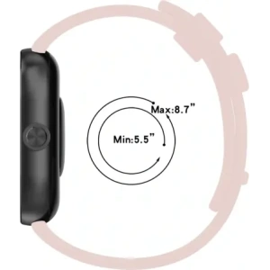 Kup Pasek Bizon Strap Watch Silicone B do Redmi Watch 4 / Xiaomi Smart Band 9 Pro / 8 Pro jasnoróżowy - BIZ4413 - {ean13} - Sklep Home Screen
