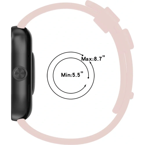 Kup Pasek Bizon Strap Watch Silicone B do Redmi Watch 4 / Xiaomi Smart Band 9 Pro / 8 Pro jasnoróżowy - BIZ4413 - {ean13} - Sklep Home Screen
