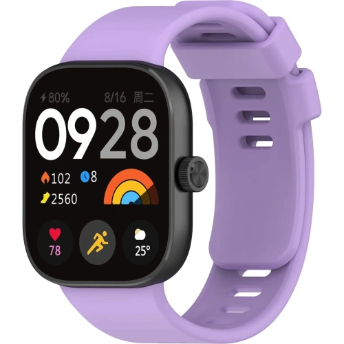 Kup Pasek Bizon Strap Watch Silicone B do Redmi Watch 4 / Xiaomi Smart Band 9 Pro / 8 Pro fioletowy - BIZ4415 - {ean13} - Sklep Home Screen