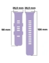 Buy Bizon Strap Watch Silicone B Redmi Watch 4 / Xiaomi Smart Band 9 Pro / 8 Pro purple - BIZ4415 - {ean13} - Home Screen Store Europe