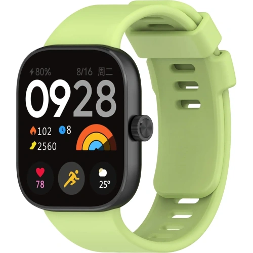 Kup Bizon Strap Uhr Silikon B Redmi Uhr 4 / Xiaomi Smart Band 9 Pro / 8 Pro hellgrün - BIZ4416 - {ean13} - Sklep Home Screen