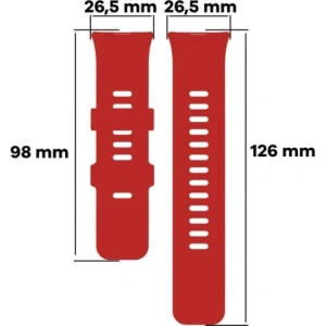 Buy Bizon Strap Watch Silicone B Redmi Watch 4 / Xiaomi Smart Band 9 Pro / 8 Pro red - BIZ4417 - {ean13} - Home Screen Store Europe