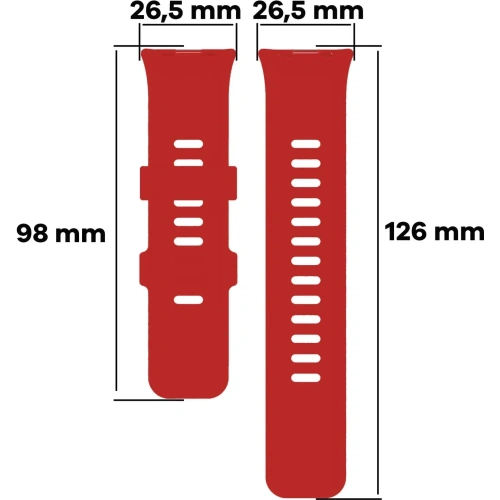Kup Bizon Strap Uhr Silikon B Redmi Uhr 4 / Xiaomi Smart Band 9 Pro / 8 Pro rot - BIZ4417 - {ean13} - Sklep Home Screen