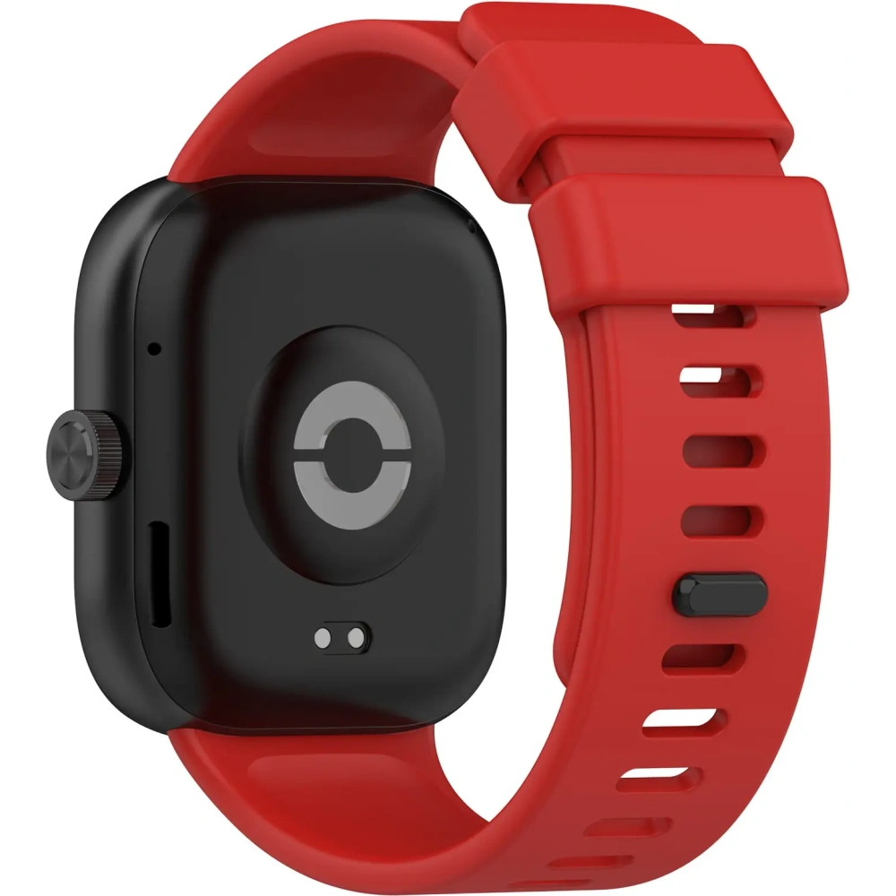 Pasek Bizon Strap Watch Silicone B do Redmi Watch 4 / Xiaomi Smart Band 9 Pro / 8 Pro czerwony