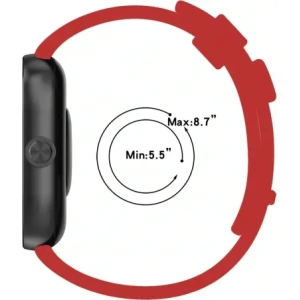 Buy Bizon Strap Watch Silicone B Redmi Watch 4 / Xiaomi Smart Band 9 Pro / 8 Pro red - BIZ4417 - {ean13} - Home Screen Store Europe