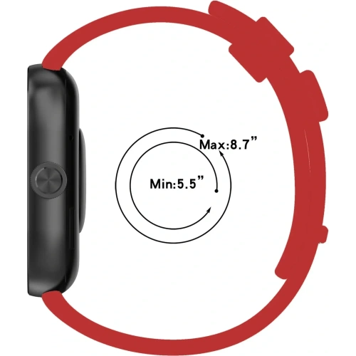 Kup Bizon Strap Uhr Silikon B Redmi Uhr 4 / Xiaomi Smart Band 9 Pro / 8 Pro rot - BIZ4417 - {ean13} - Sklep Home Screen