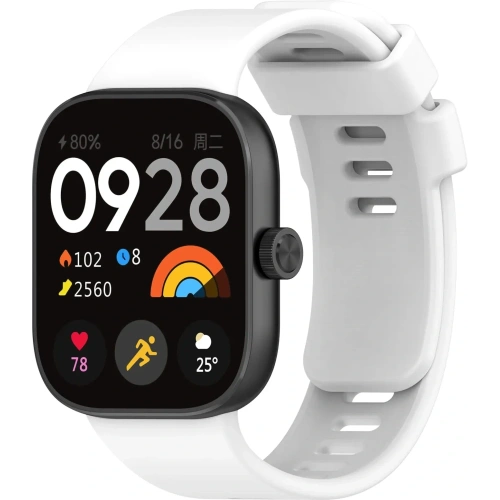 Buy Bizon Strap Watch Silicone B Redmi Watch 4 / Xiaomi Smart Band 9 Pro / 8 Pro white - BIZ4418 - {ean13} - Home Screen Store Europe