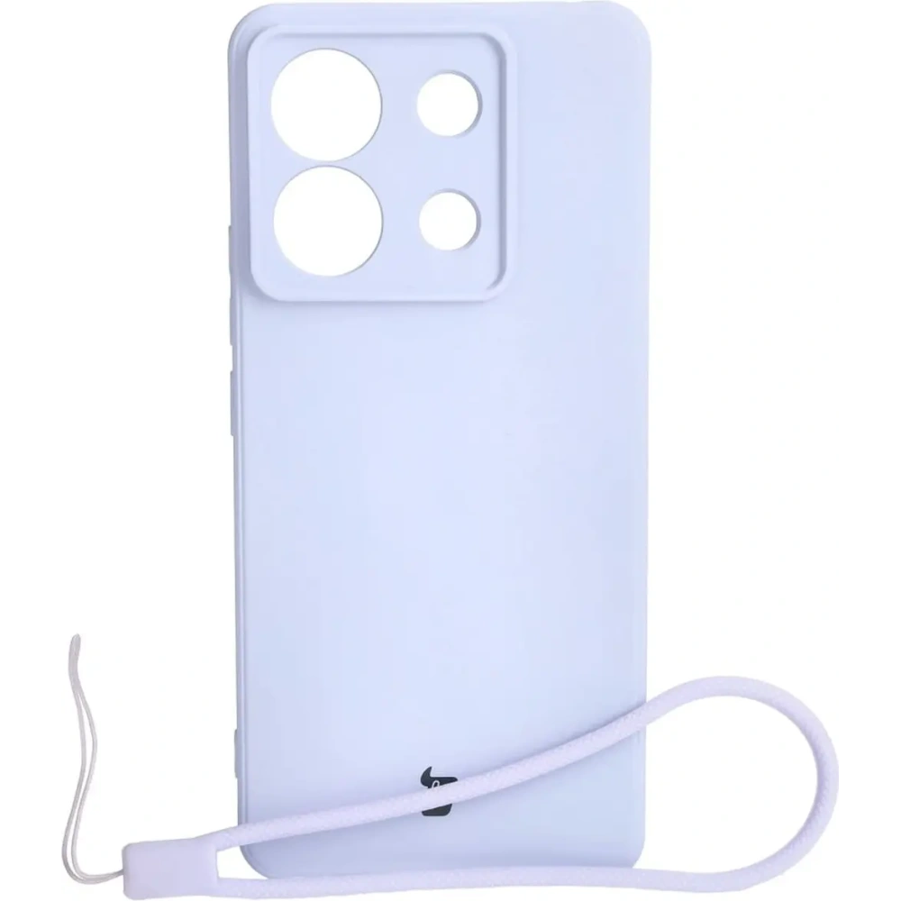 Etui Bizon Case Silicone Sq do Xiaomi Poco X6 / Xiaomi Redmi Note 13 Pro 5G jasnofioletowe
