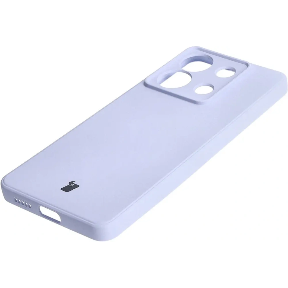 Etui Bizon Case Silicone Sq do Xiaomi Poco X6 / Xiaomi Redmi Note 13 Pro 5G jasnofioletowe