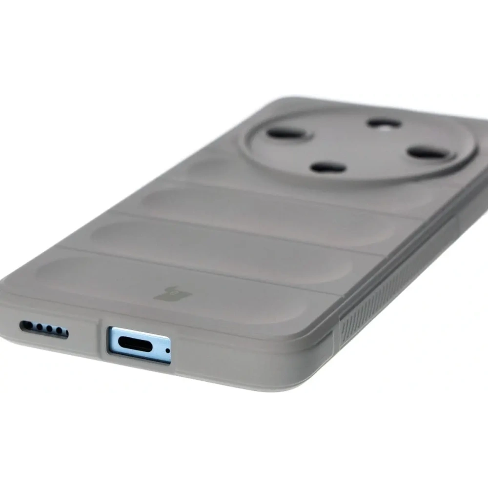 Pancerne etui Bizon Case Tur do Honor Magic6 Lite jasnoszare