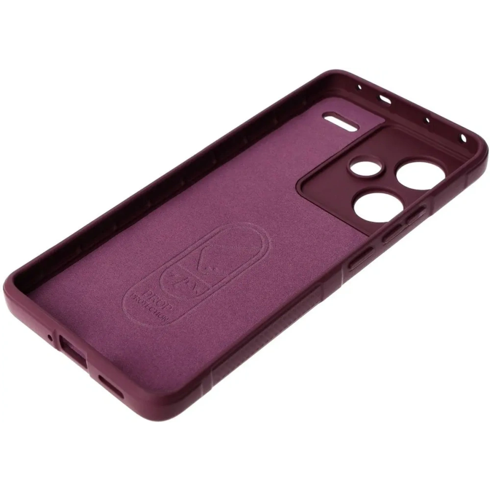 Pancerne etui Bizon Case Tur do Xiaomi Redmi Note 13 Pro+ 5G ciemnofioletowe