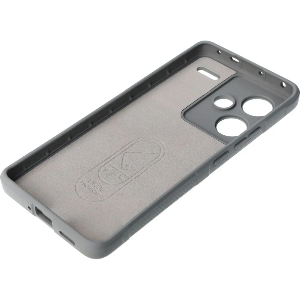 Pancerne etui Bizon Case Tur do Xiaomi Redmi Note 13 Pro+ 5G jasnoszare