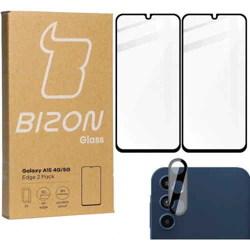 Kup BIZON Edge 2x Bildschirmglas + Kameraglas Samsung Galaxy A15 4G/5G - BIZ4445 - {ean13} - Sklep Home Screen