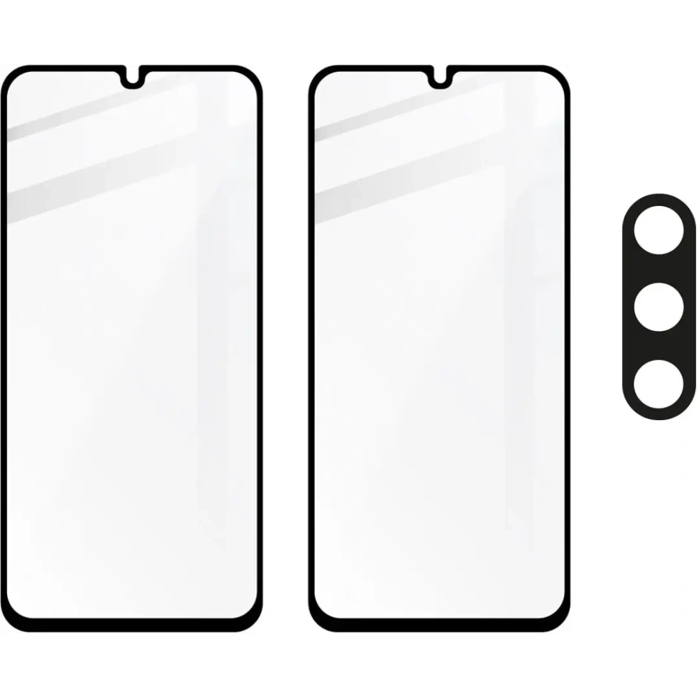 2x Szkło na ekran + szkło na aparat BIZON Edge do Samsung Galaxy A15 4G/5G