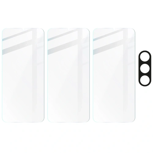 Kup 3x Szkło na ekran + szkło na aparat BIZON Clear do Samsung Galaxy A25 5G - BIZ4446 - {ean13} - Sklep Home Screen