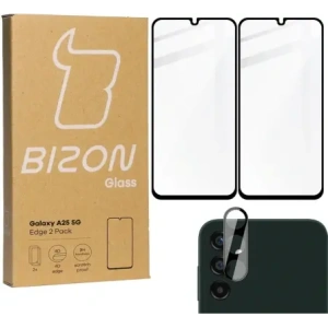 Buy BIZON Edge 2x screen glass + camera glass Samsung Galaxy A25 5G - BIZ4447 - {ean13} - Home Screen Store Europe