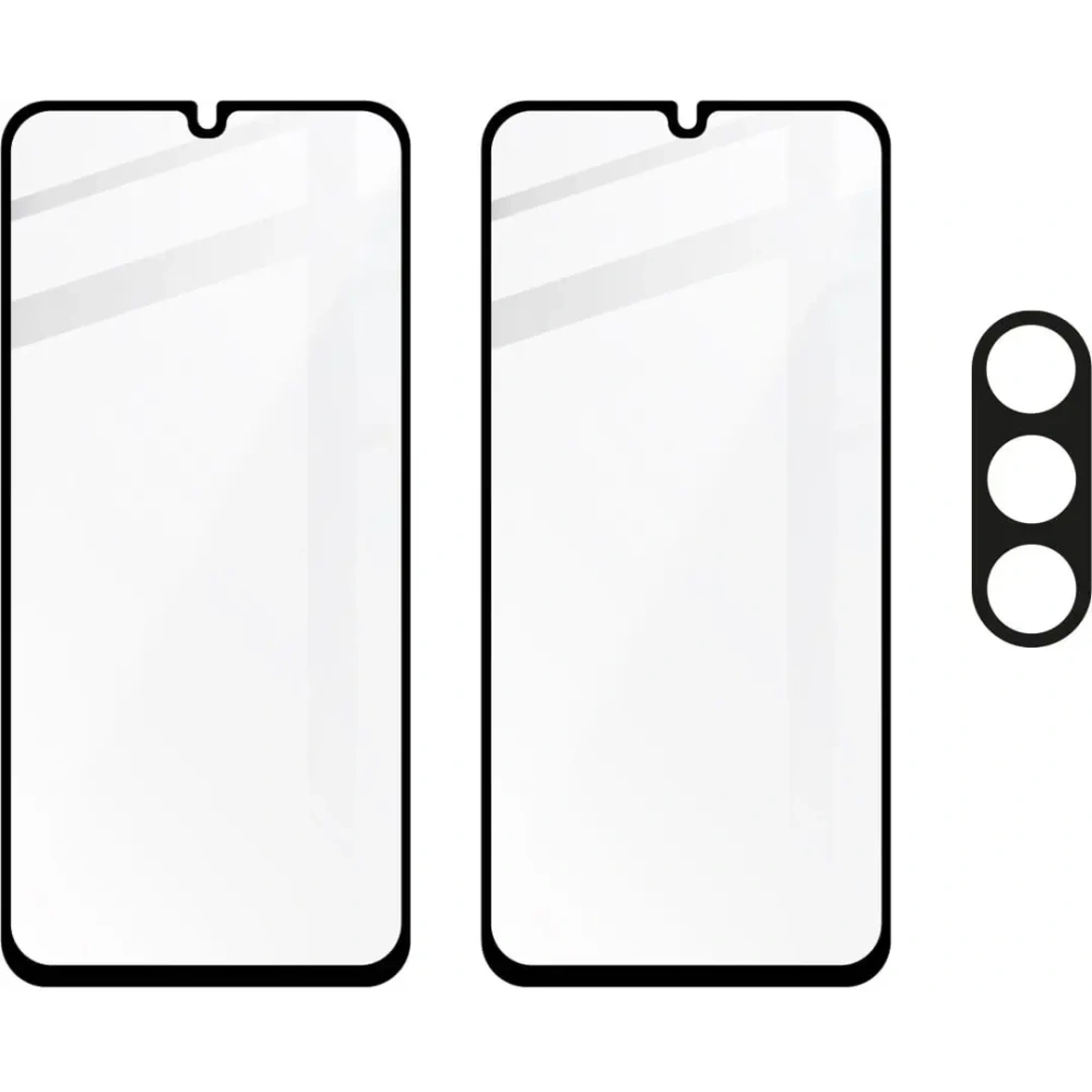 2x Szkło na ekran + szkło na aparat BIZON Edge do Samsung Galaxy A25 5G