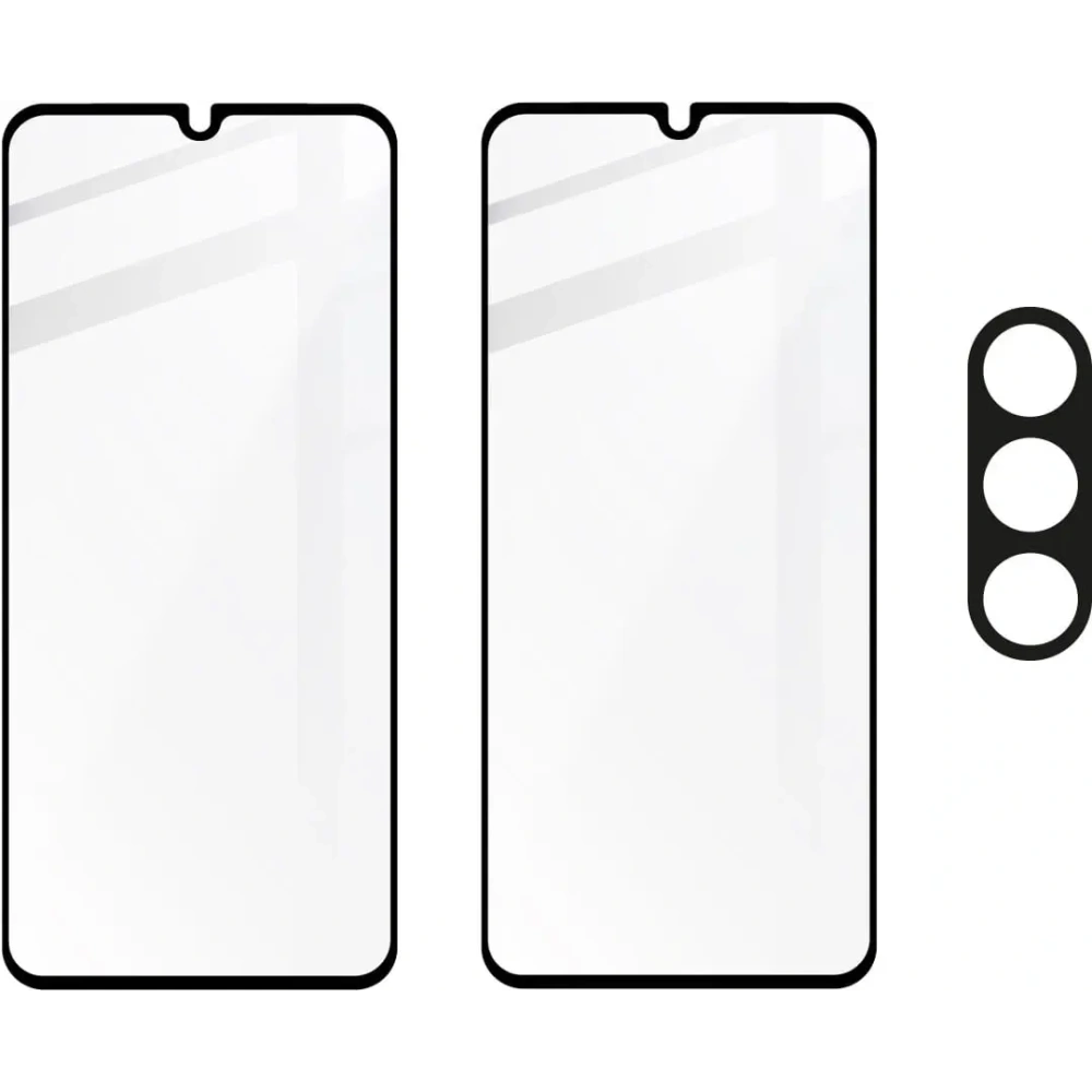 2x Szkło na ekran + szkło na aparat BIZON Edge do Samsung Galaxy A05s