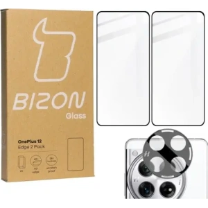 Kup 2x Szkło na ekran + szkło na aparat BIZON Edge 3D do OnePlus 12 - BIZ4450 - {ean13} - Sklep Home Screen