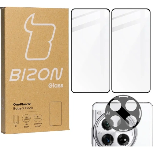 Kup 2x Sklo na displej + sklo na fotoaparát BIZON Edge 3D pro OnePlus 12 - BIZ4450 - {ean13} - Sklep Home Screen