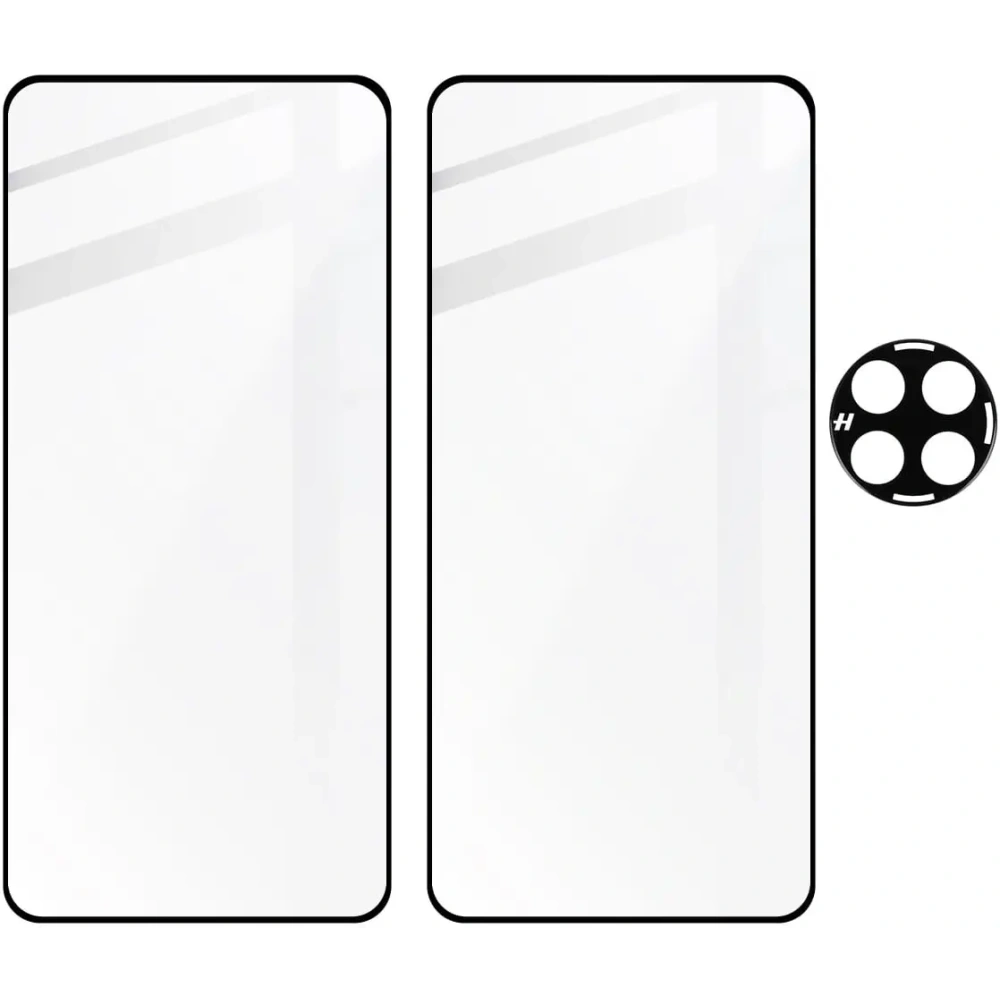 2x Szkło na ekran + szkło na aparat BIZON Edge 3D do OnePlus 12