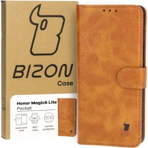 Kup Etui z klapką Bizon Case Pocket do Honor Magic6 Lite brązowe - BIZ4452 - {ean13} - Sklep Home Screen