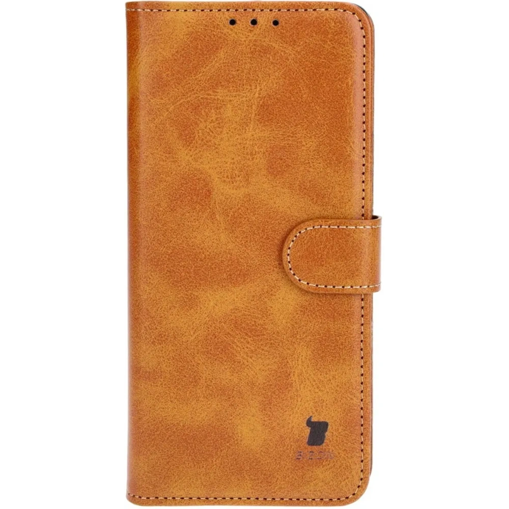 Etui z klapką Bizon Case Pocket do Honor Magic6 Lite brązowe