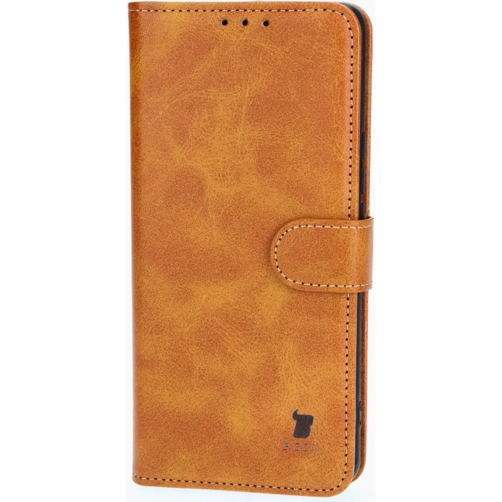 Etui z klapką Bizon Case Pocket do Honor Magic6 Lite brązowe