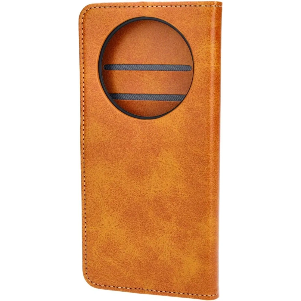 Etui z klapką Bizon Case Pocket do Honor Magic6 Lite brązowe