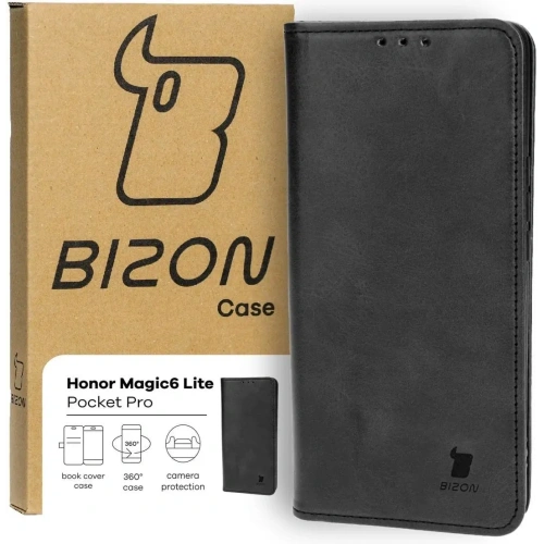 Kup Etui z klapką Bizon Case Pocket Pro do Honor Magic6 Lite czarne - BIZ4454 - {ean13} - Sklep Home Screen